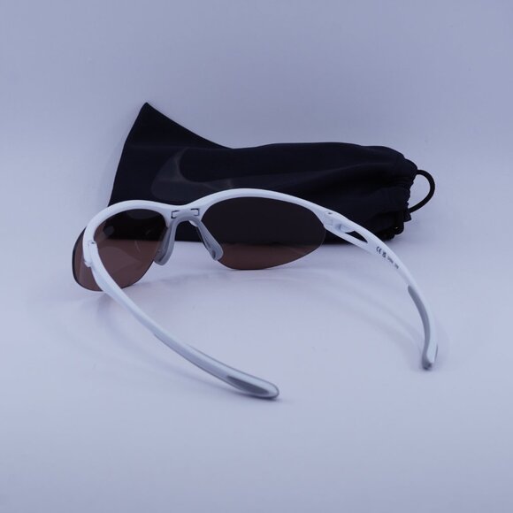 NIKE AERIAL E DZ7353 100 Geometric Sunglasses - White/Road Tint - Picture 6 of 10